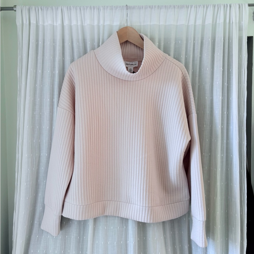 For The Republic Blush Cowl Neck Sweater